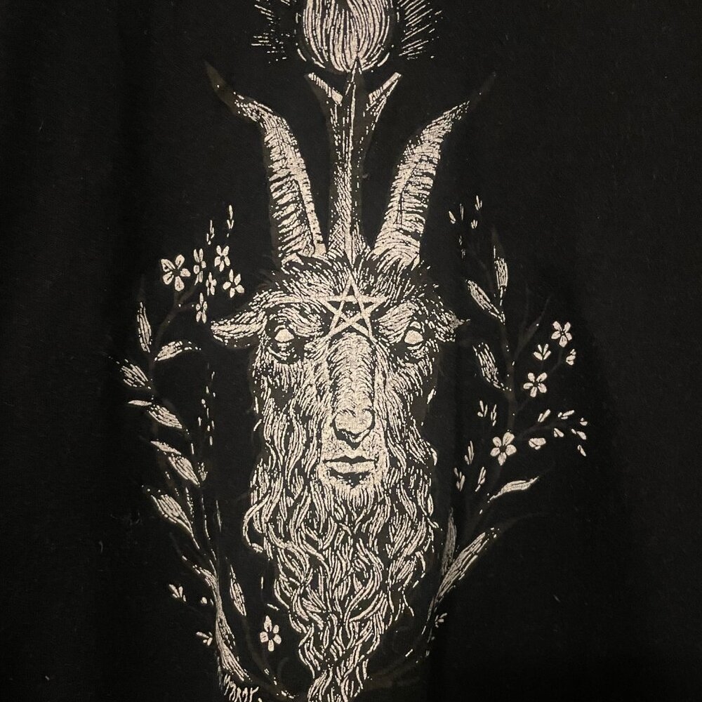 Baphomet Black Satanic Temple T-Shirt S